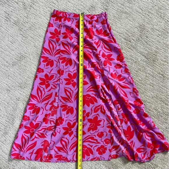 Billabong Peachy Keen Matching Pink Hawaiian Floral Skirt Set - Picture 14 of 16